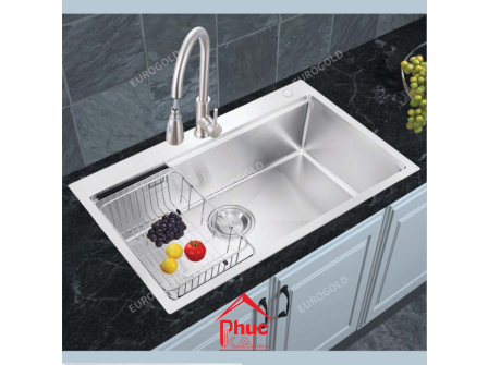 Chậu rửa bát 1 hố inox 304 EUS58050 – Eurogold