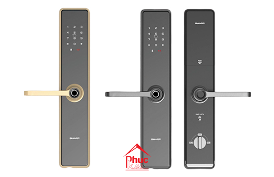 KHOÁ VÂN TAY THÔNG MINH SHARP A1-B XÁM (GRAY)